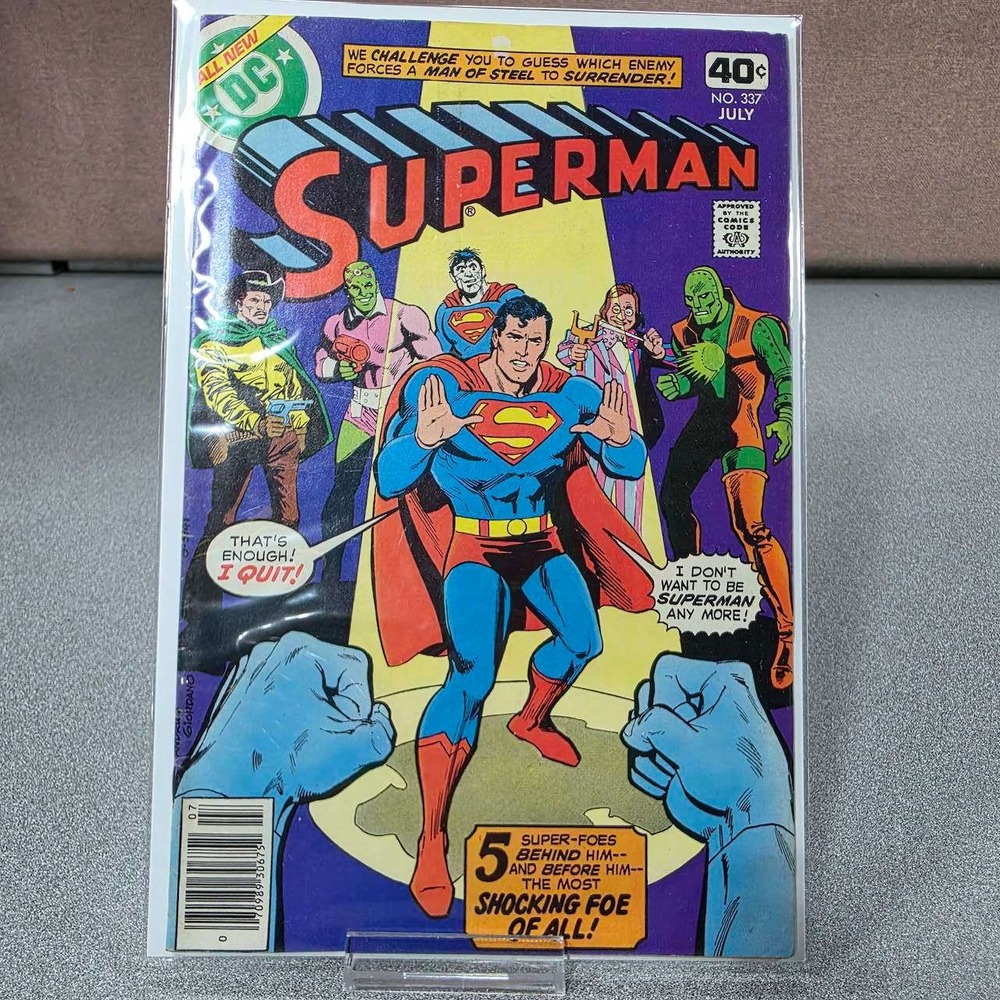 DC Superman Comic Book No. 337 July 1979 Multi Good Bronze Age Super-Foes